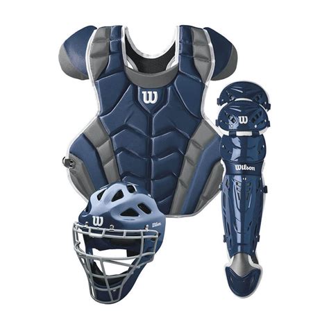 Wilson C1K Adult Catcher's Gear Box Set Navy WTA4601 Softball Catchers Gear, Wilson Sporting ...