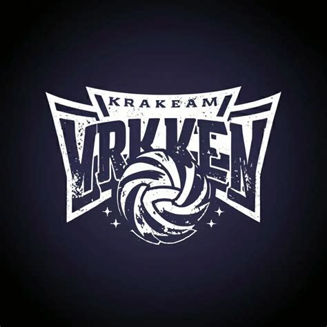 LOGO Design For Kraken Team Dynamic Volleyball Theme with Spike and Ace ...