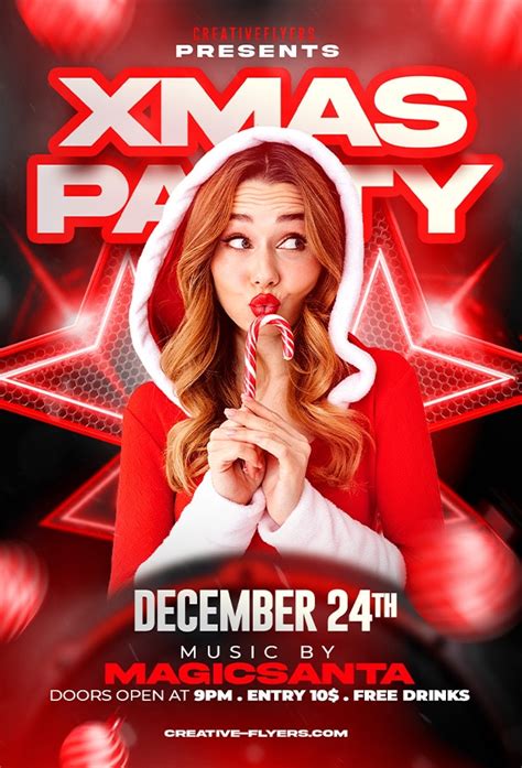 Christmas Night Event Flyer PSD to Download - Creative Flyers