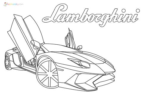 Lamborghini Coloring Pages | 110 Pictures Free Printable