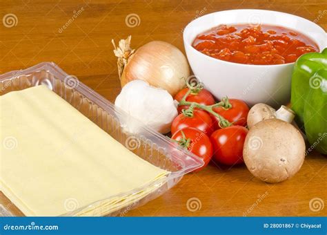 Lasagna Ingredients #4 stock image. Image of product - 28001867