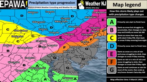 Weekend Snow Map | WeatherNJ.com