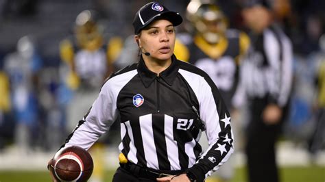 Maia Chaka Becomes The First Black Woman To Referee In The NFL Full ...