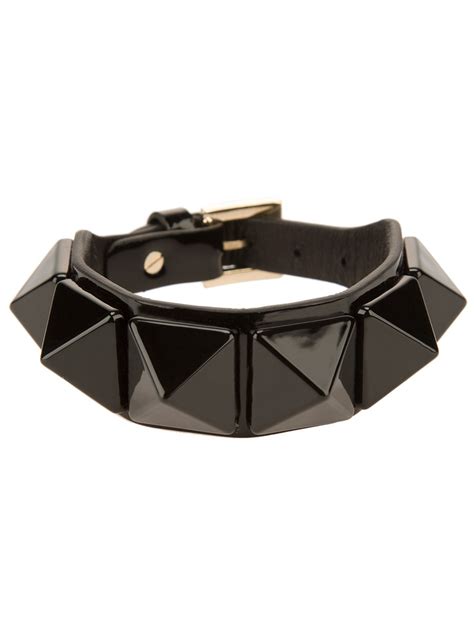 Valentino Rockstud Bracelet in Black | Lyst