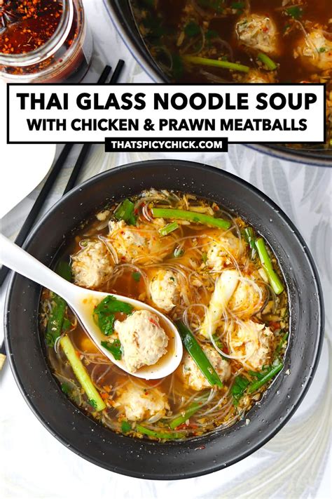 Thai Glass Noodle Soup (30 minute recipe!) - That Spicy Chick