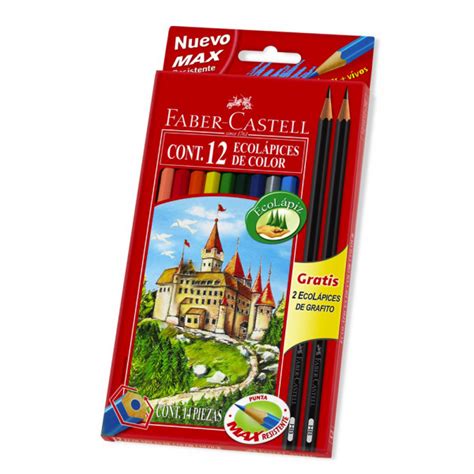 Lapices de Colores 12Col + 2 Grafitos FABER-CASTELL – Librery – Librería online Iquique