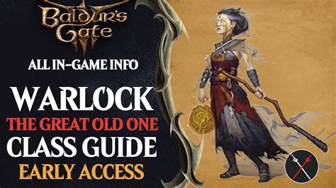 Baldur’s Gate 3 The Great Old One Warlock Build Guide - Fextralife