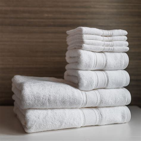 8 Piece Towel Set // White - Truly Lou - Touch of Modern