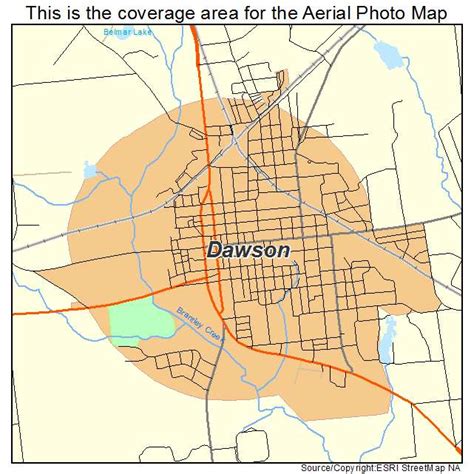 Aerial Photography Map of Dawson, GA Georgia