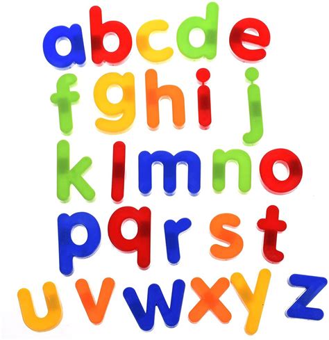 Set of 26 pcs Plastic Magnetic Lowercase Letters Alphabet- Woo | Buy ...