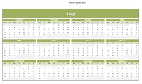 Plantilla De Calendario 2023 Excel - Image to u