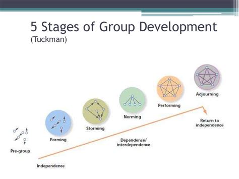 5 stages of group development, norms (tuckman)