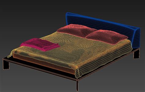 Download Free 3D MAX Blocks of Double Bed Design - Cadbull