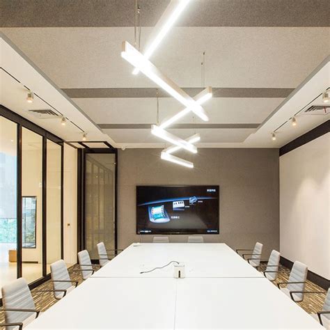 China Conference Room Studio Office Dining Room LED Rectangular Pendant Lighting Photos ...