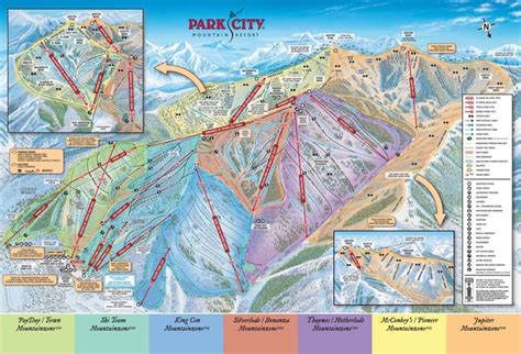 Park City Ski Trail Map - 1310 Lowell Ave Park City UT • mappery