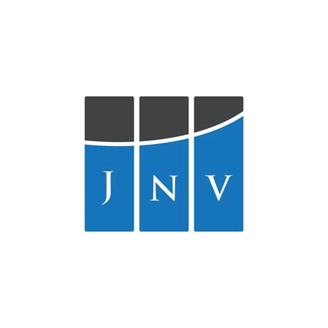 JNV letter logo design on WHITE background. JNV creative initials letter logo concept. JNV ...