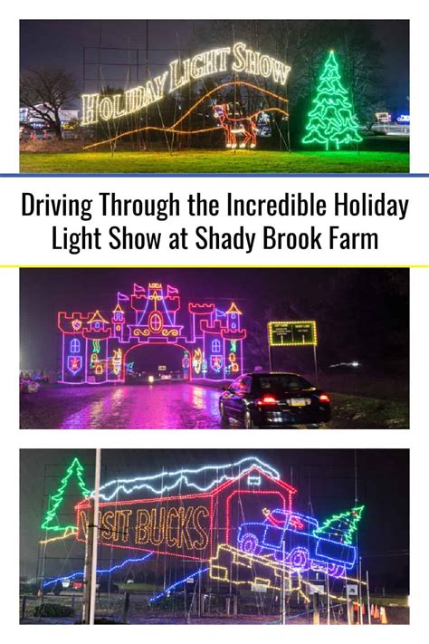 Driving Through the Incredible Holiday Light Show at Shady Brook Farm ...