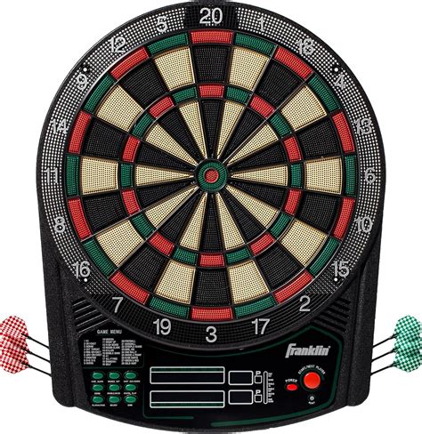 Franklin Sports Electronic Dart Board Set - Soft Tip Electric Dartboard ...