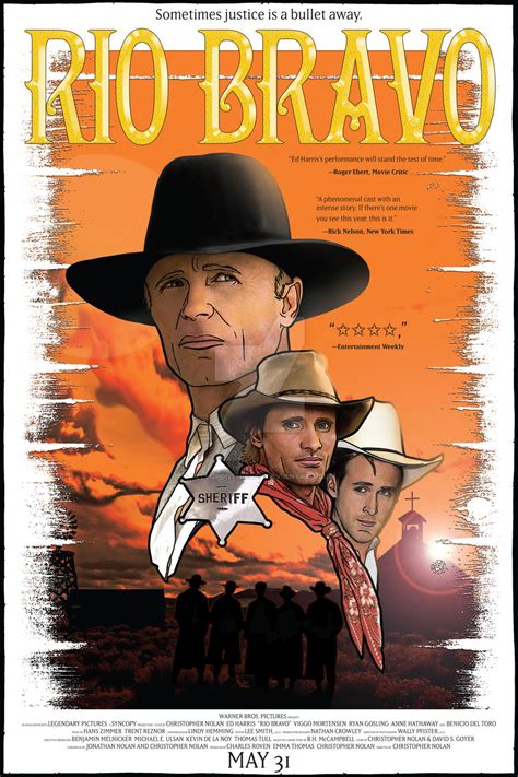 Rio Bravo movie poster remake assignment by felluponthieves on DeviantArt