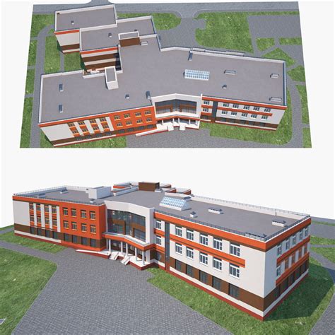 3D school building model - TurboSquid 1352058