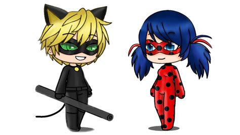 Miraculous Ladybug and Cat Noir gacha edit | Miraculous ladybug ...