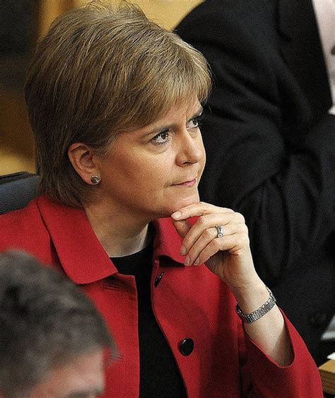 Nicola Sturgeon attends a debate on a second referendum on independence at Scotland's Parliament ...