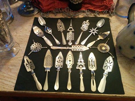 Rare antique absinthe spoons | Absinthe art, Metal crafts, Antiques