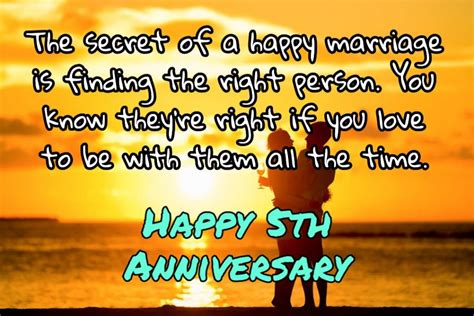 Happy 5th Anniversary Quotes Images Wishes - 2020 Best Collection