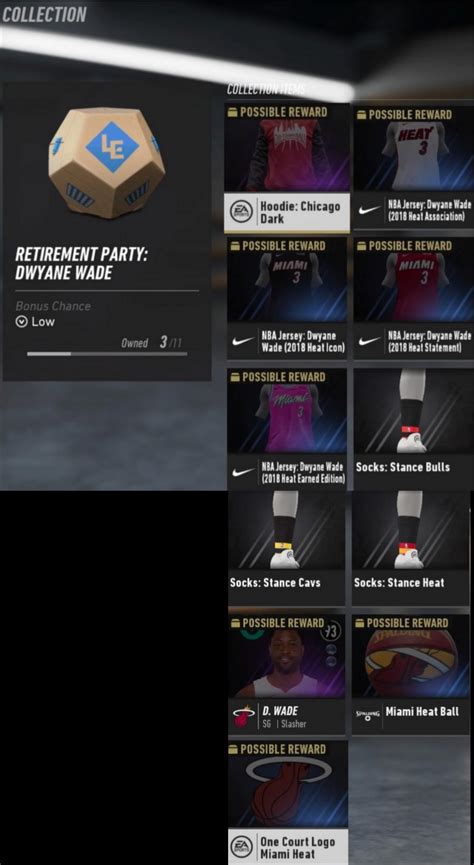 Retirement Party: Dwyane Wade (7 day, public) : r/NBAlive