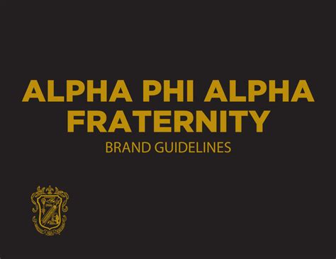 Alpha Phi Alpha | PDF document | Branding Style Guides