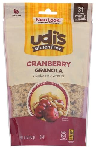 UDI's Gluten Free Granola Cranberry -- 11 oz - Vitacost