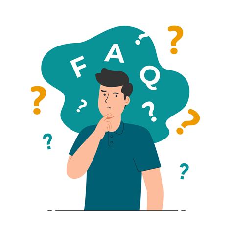 Thinking man with question mark. Confused, doubts, curious. Frequently Asked Questions FAQ ...