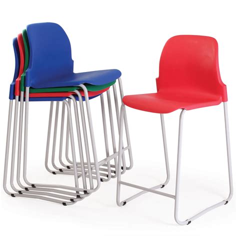 Masterstack Skidbase High Chair - Furniture For Schools