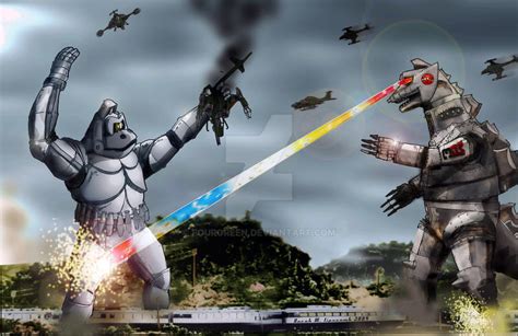 Mechani-Kong VS. Mechagodzilla by Fourgreen on DeviantArt