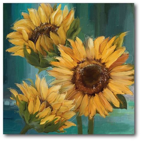 Andover Mills 'Sunflower' Painting Print on Canvas & Reviews | Wayfair ...