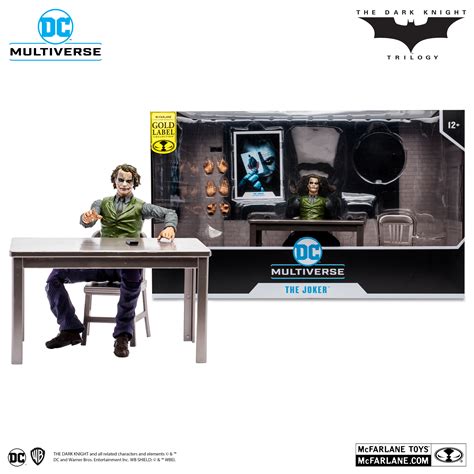 Exclusive DC Multiverse The Dark Knight Trilogy Joker Interrogation Set ...