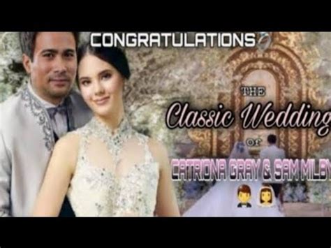 JUST NOW! Actual Vedio of The Wedding! Catriona Gray and Sam Milby Officially Married 💒👰‍♀️ ...