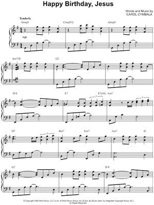 Happy Birthday, Jesus Sheet Music to download and print