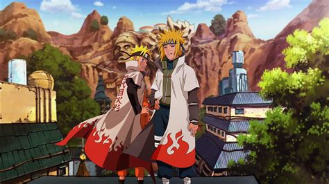 Uzumaki Naruto and Minato Naruto Shippuuden #Hokage Namikaze Minato #1080P #wallpaper # ...