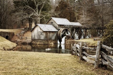 Mabry Mill in Winter Photograph by Randy Hargett | Fine Art America