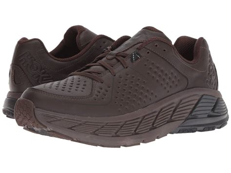 Hoka One One Gaviota Leather (charcoal/tradewinds) Men's Running Shoes ...