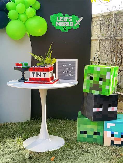 Kara's Party Ideas Minecraft Birthday Party | Kara's Party Ideas