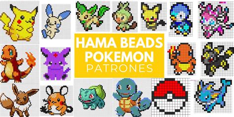 Hama Beads Pokemon 【+100 Plantillas】