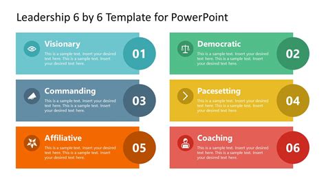 Leadership 6 by 6 Template for PowerPoint - SlideModel