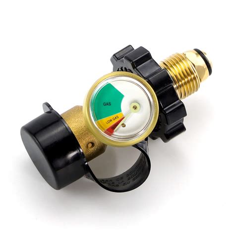 Buy Funmit Propane Tank Gauge Adapter with Level Indicator Converts POL LP Tank Service Valve to ...