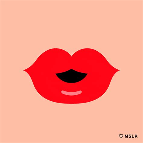 Animated Lips Valentines Day Blowing Kisses GIF | GIFDB.com