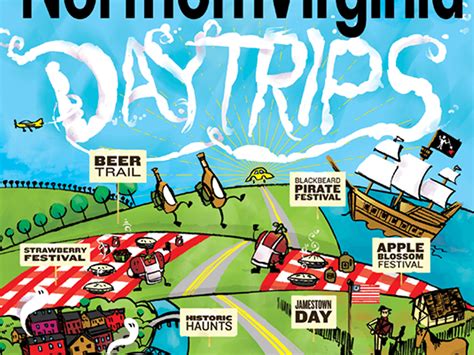 Northern Virginia Magazine cover, Day Trips 2014 by Mal Jones for ...