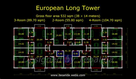 Apartment Building Floor Plans With Dimensions Pdf - Apartment Post