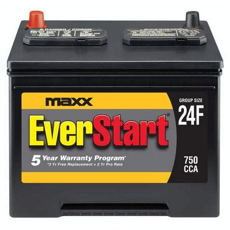 EverStart Maxx Lead Acid Automotive Battery, Group Size 24F - Walmart.com