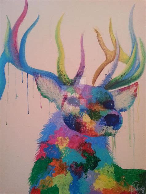 Abstract Elk Painting by Dibs-Snowheart on DeviantArt